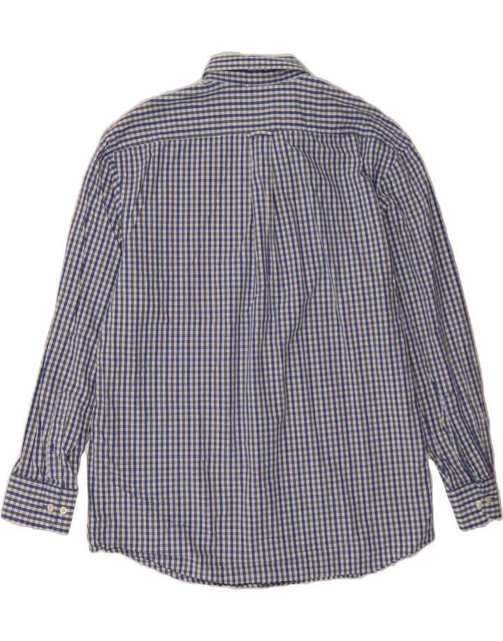 IZOD Mens Shirt XL Blue Check Cotton Vintage Izod and Second-Hand Izod from Messina Hembry 
