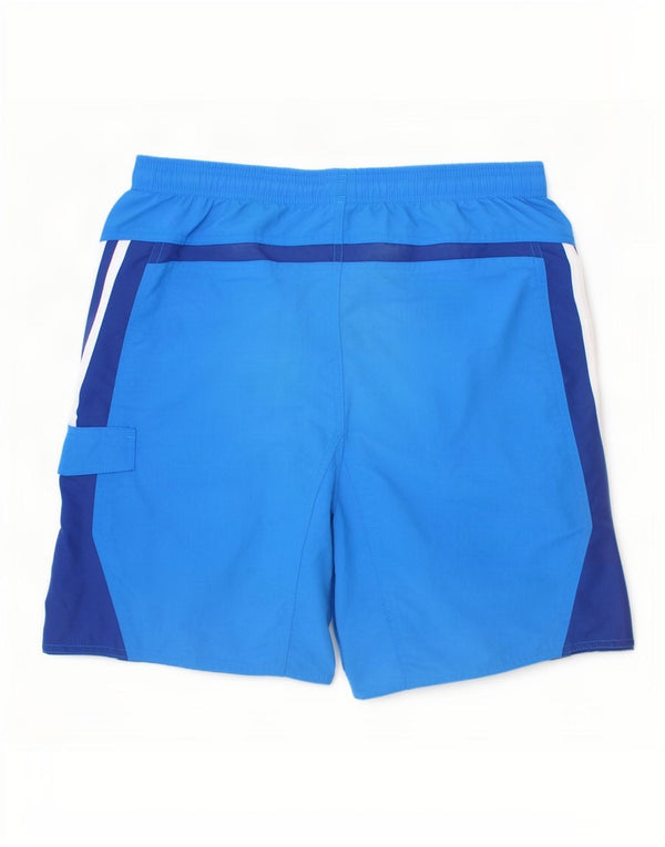 Adidas Sportshorts für Jungen, 15–16 Jahre, blaues Colourblock-Nylon