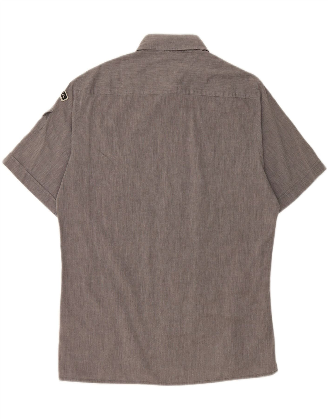 LEVI'S Mens Short Sleeve Shirt Large Grey Cotton