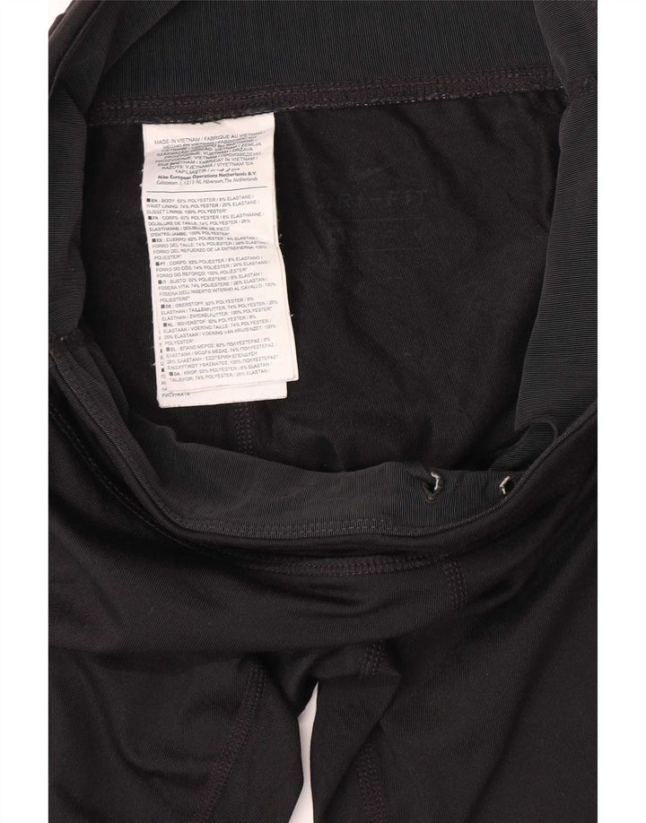 Nike Womens Graphic Leggings UK 4 XS Schwarz Polyester
