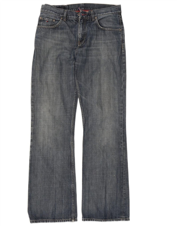 Tommy Hilfiger Herren Bootcut Jeans W32 L34 Blaue Baumwolle