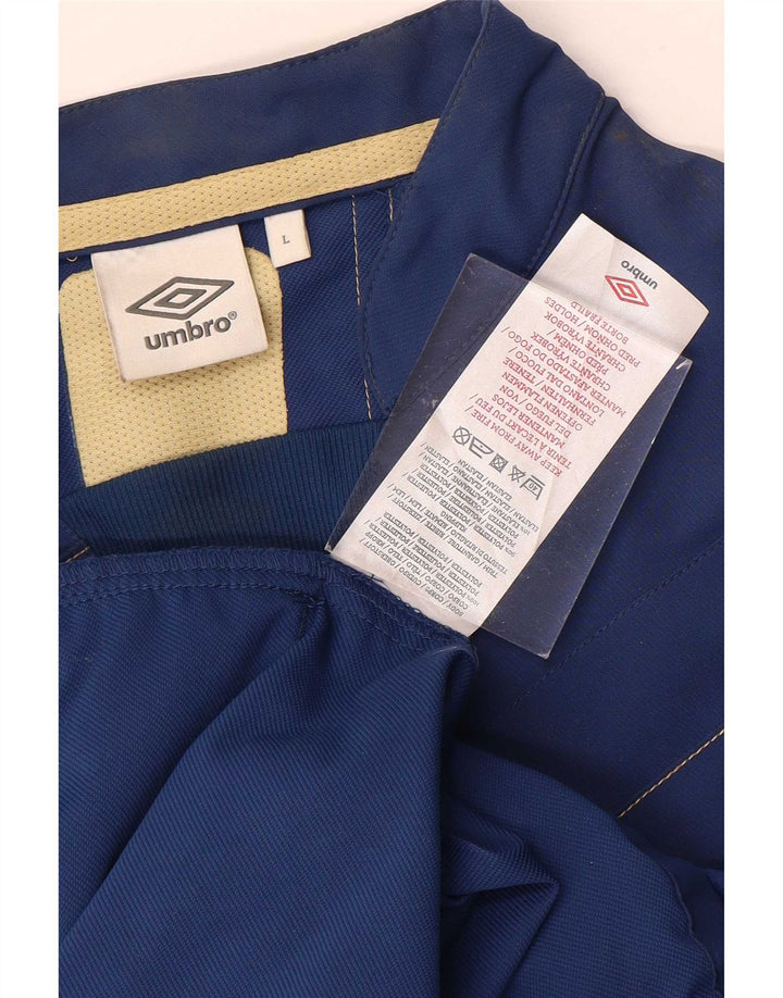 Umbro Herren-Trainingsanzug mit Grafik-Pullover, Jacke, groß, blau gestreift
