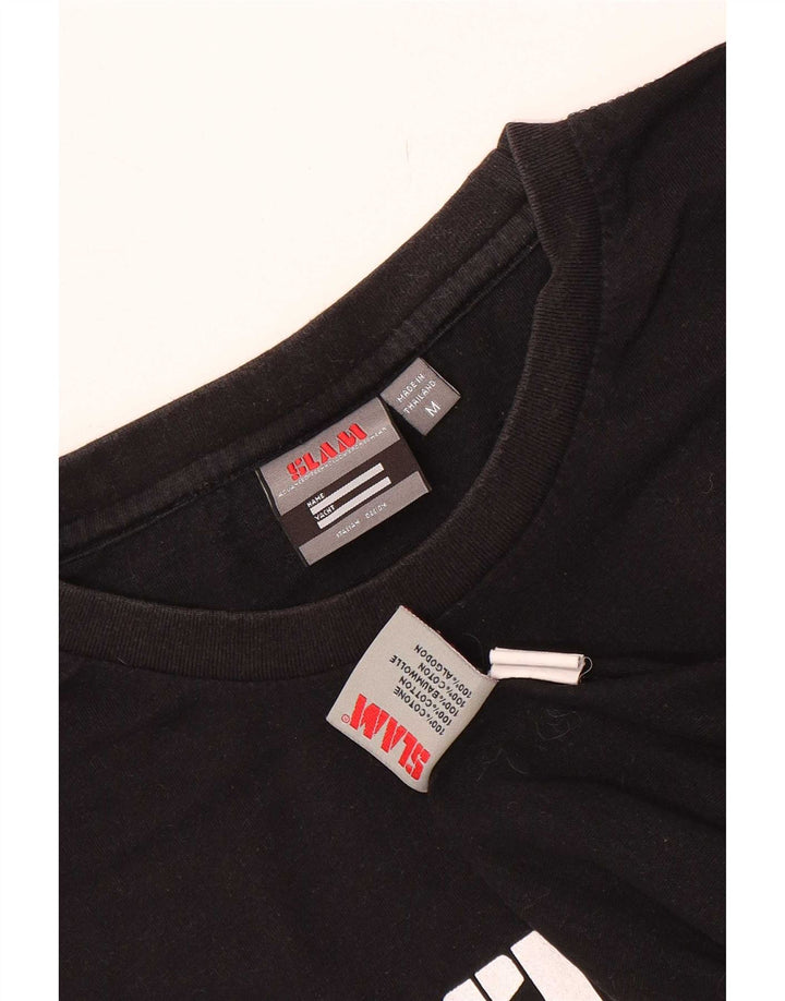 Slam Herren-T-Shirt mit Grafik, mittelschwarz, Baumwolle