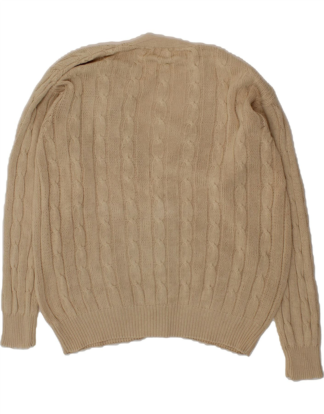 MARINA YACHTING Mens Cardigan Sweater Medium Beige Vintage Marina Yachting and Second-Hand Marina Yachting from Messina Hembry 