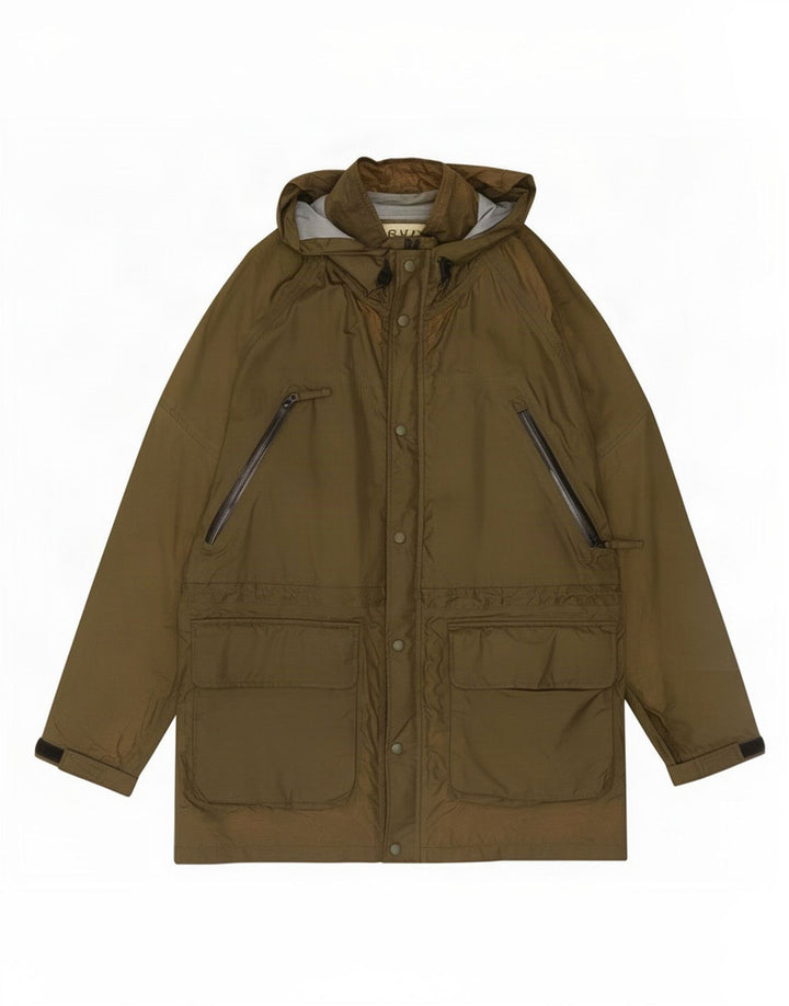 Orvis Herren-Regenmantel UK 38 Medium Khaki Nylon