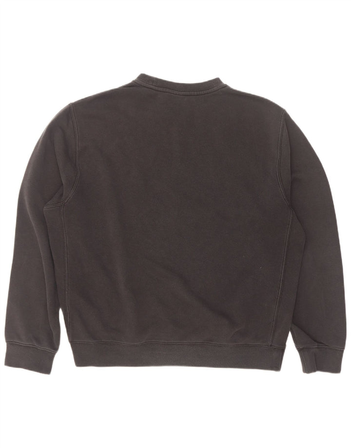 Nike Herren-Sweatshirt mit lockerer Passform, mittelschwarze Baumwolle