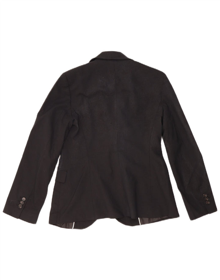 Zara Damen 1-Knopf-Blazerjacke EU 38 Small Schwarz