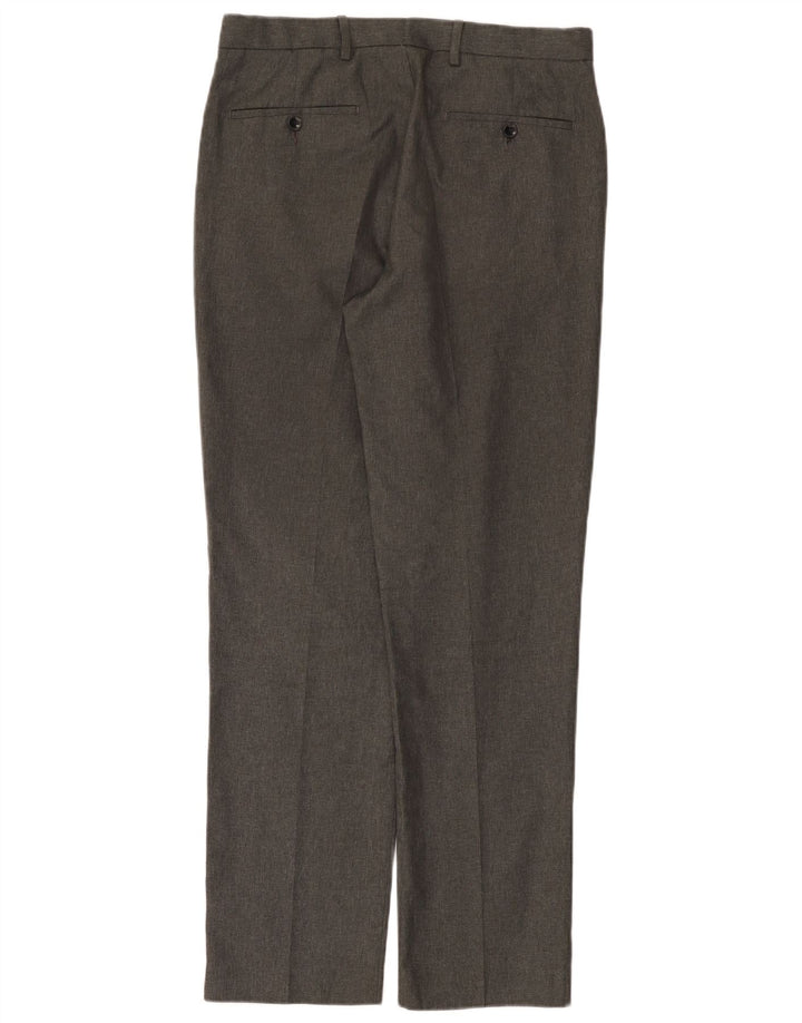 Marks & Spencer Herren-Chinohose mit gerader Passform und normaler Passform, W32 L31, Grau