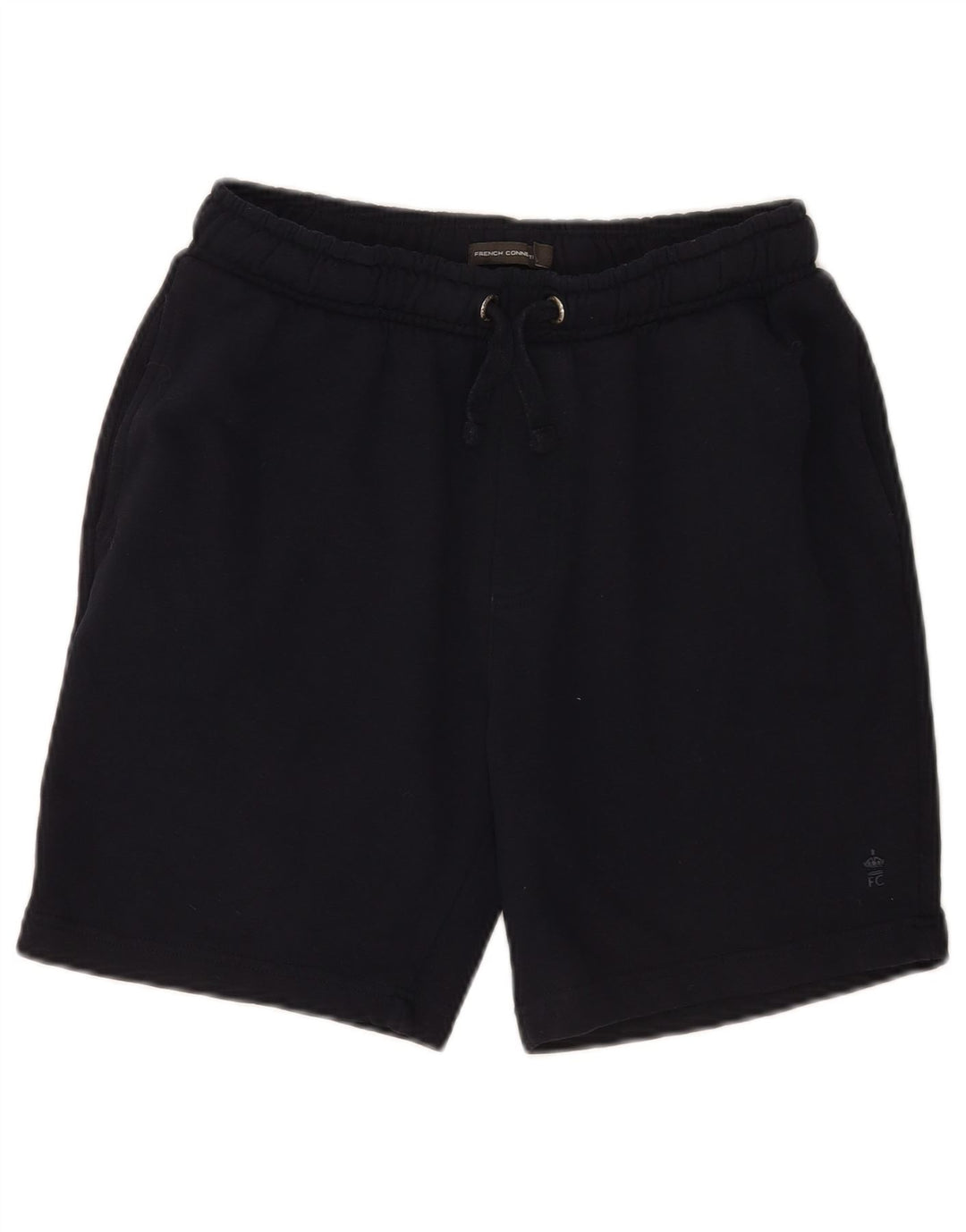 French Connection Herren-Sportshorts, Größe S, marineblaue Baumwolle