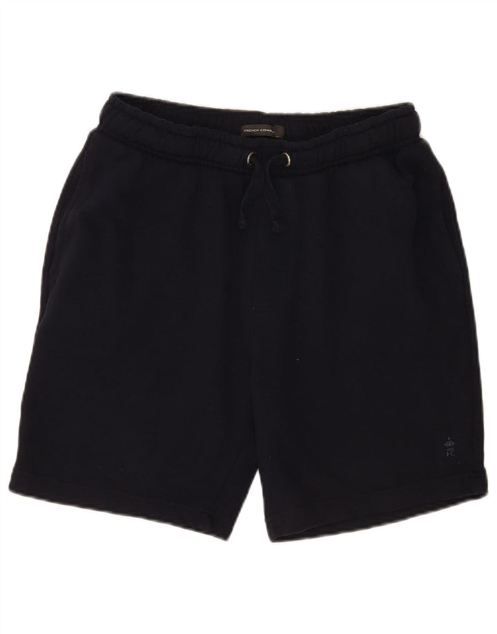 French Connection Herren-Sportshorts, Größe S, marineblaue Baumwolle