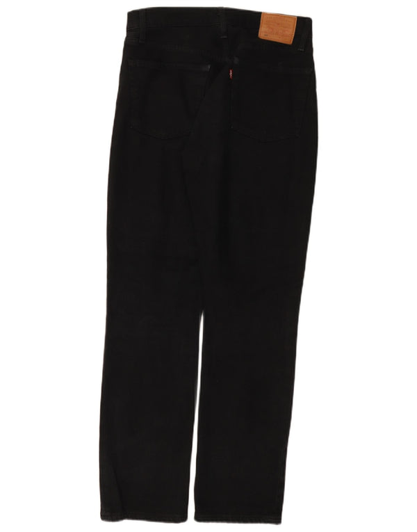 Levi's Damen 501 Straight Jeans W26 L28 Schwarz