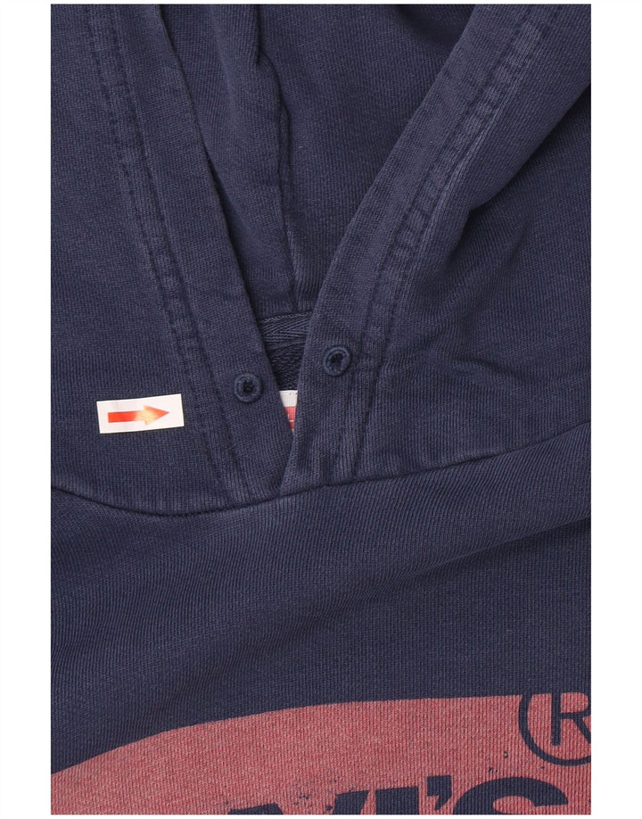 Levi's Herren-Kapuzenpullover mit Grafik, mittelmarineblau, Baumwolle