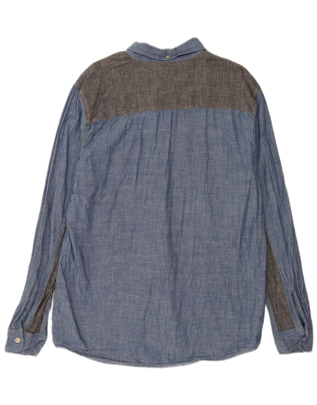 Carhartt Herrenhemd XL Blau Colourblock Baumwolle