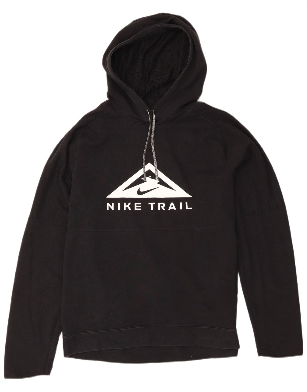 Nike Herren Dri Fit Graphic Hoodie Pullover Mittelschwarze Baumwolle