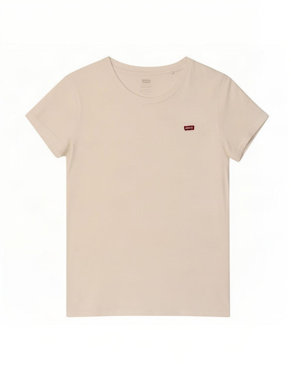 Levi's Damen T-Shirt Top UK 10 Small Weiße Baumwolle