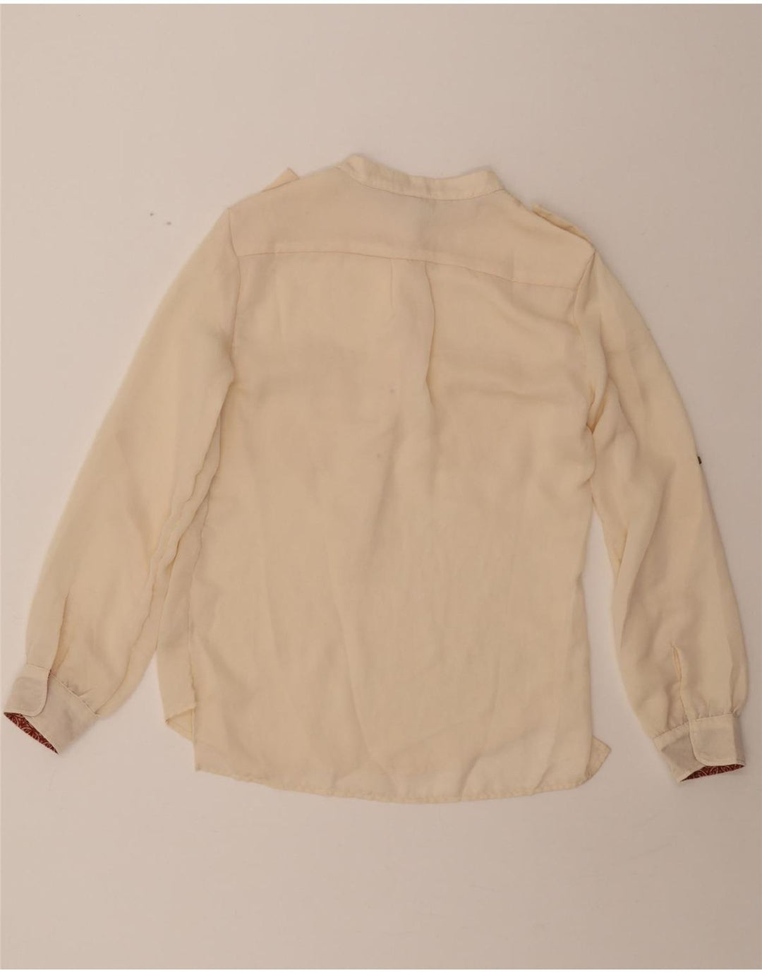 WOOLRICH Womens Military Pullover Shirt UK 12 Medium Off White Vintage Woolrich and Second-Hand Woolrich from Messina Hembry 