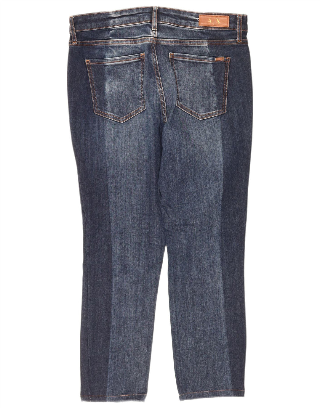 ARMANI EXCHANGE Damen J01 Crop Super Skinny Jeans W29 L23 Marineblau