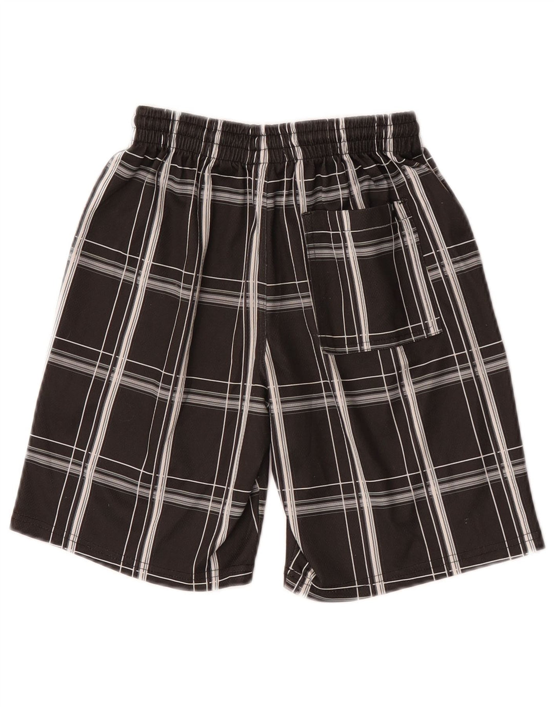 Hurley Sportshorts für Jungen, 8–9 Jahre, Größe S, grau kariertes Polyester