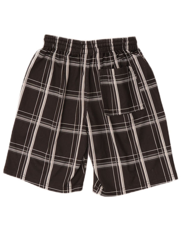 Hurley Sportshorts für Jungen, 8–9 Jahre, Größe S, grau kariertes Polyester