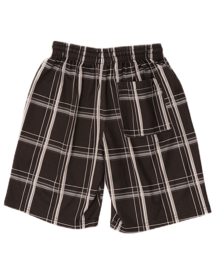 Hurley Sportshorts für Jungen, 8–9 Jahre, Größe S, grau kariertes Polyester