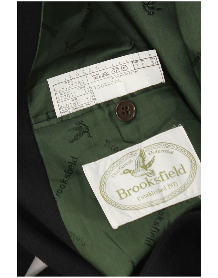 Brooksfield Herren-Blazer mit 2 Knöpfen, IT 50, große marineblaue Wolle