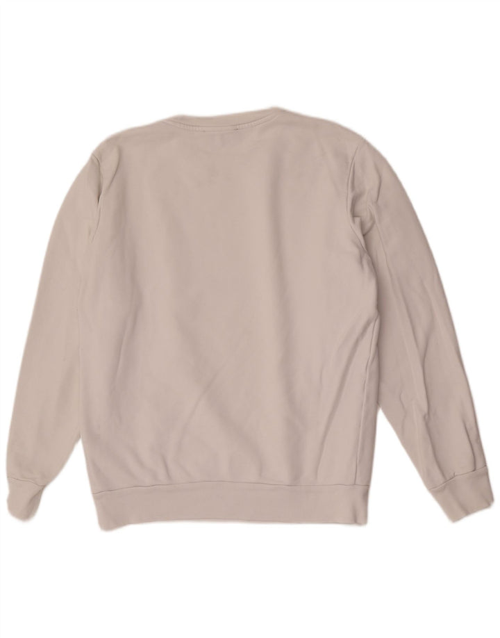 Diesel Herren-Sweatshirt mit Grafik, groß, aus weißer Baumwolle