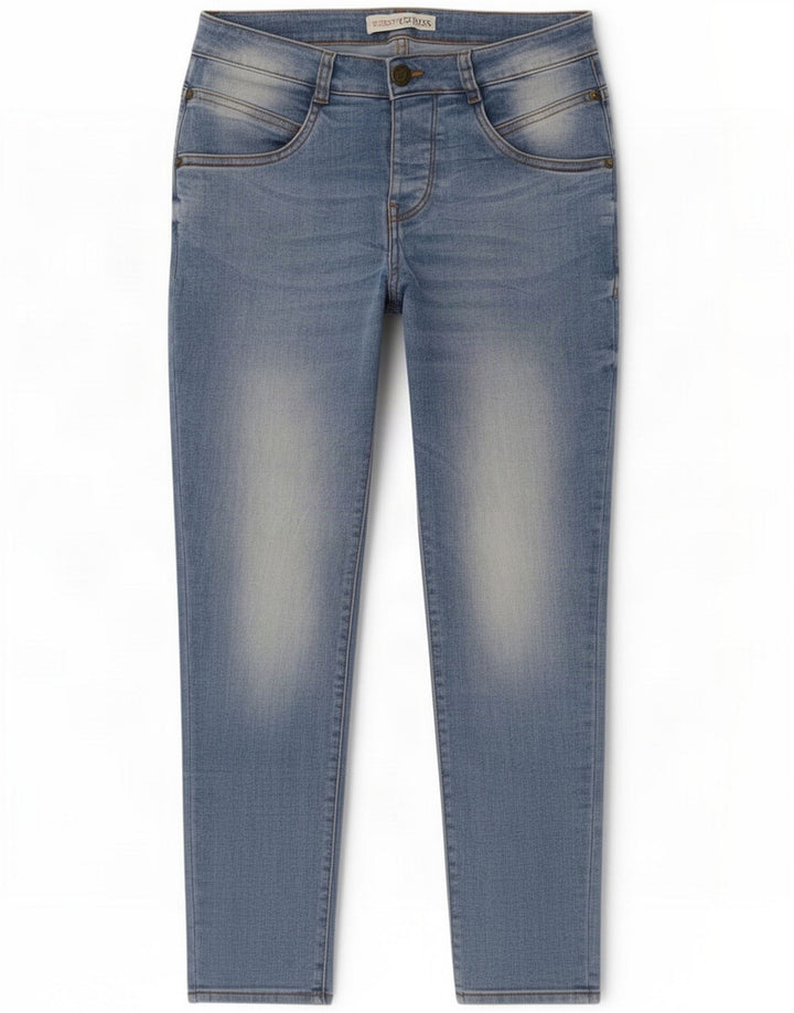 Guess Damen Crop Slim Jeans W30 L26 Blau