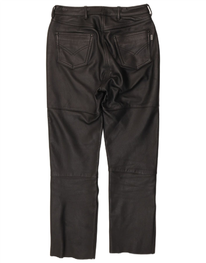 Hein Gericke Damen Lederhose EU 40 Medium W30 L29 Schwarzes Leder