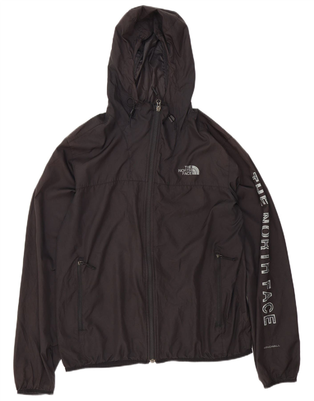 The North Face Herren Graphic Hooded Rain Jacket UK 38 Mittelschwarzes Polyester