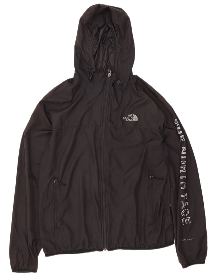 The North Face Herren Graphic Hooded Rain Jacket UK 38 Mittelschwarzes Polyester