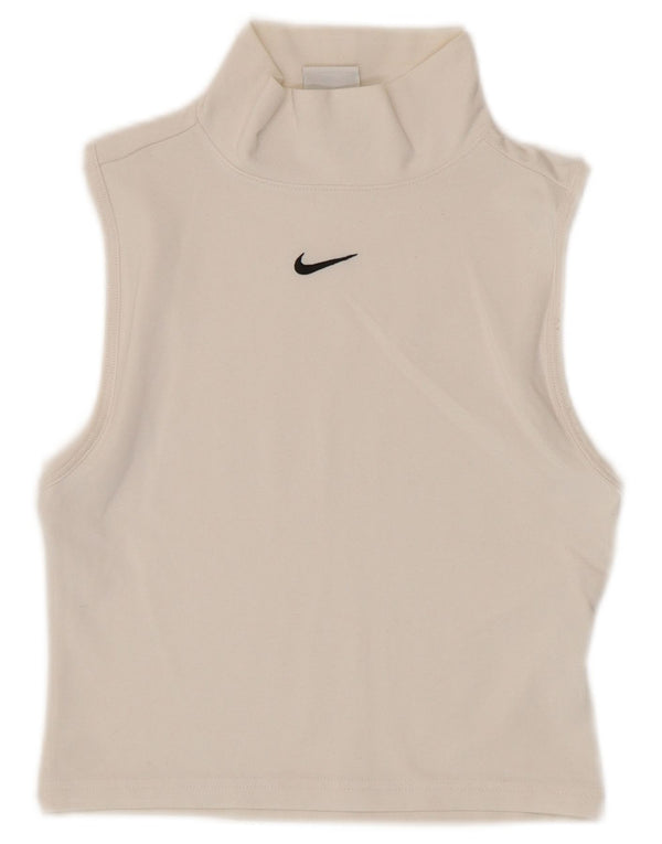 Nike Damen Crop Vest Top UK 4 XS Weiß
