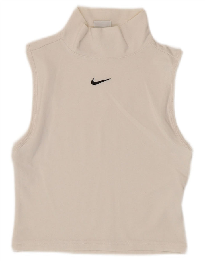 Nike Damen Crop Vest Top UK 4 XS Weiß