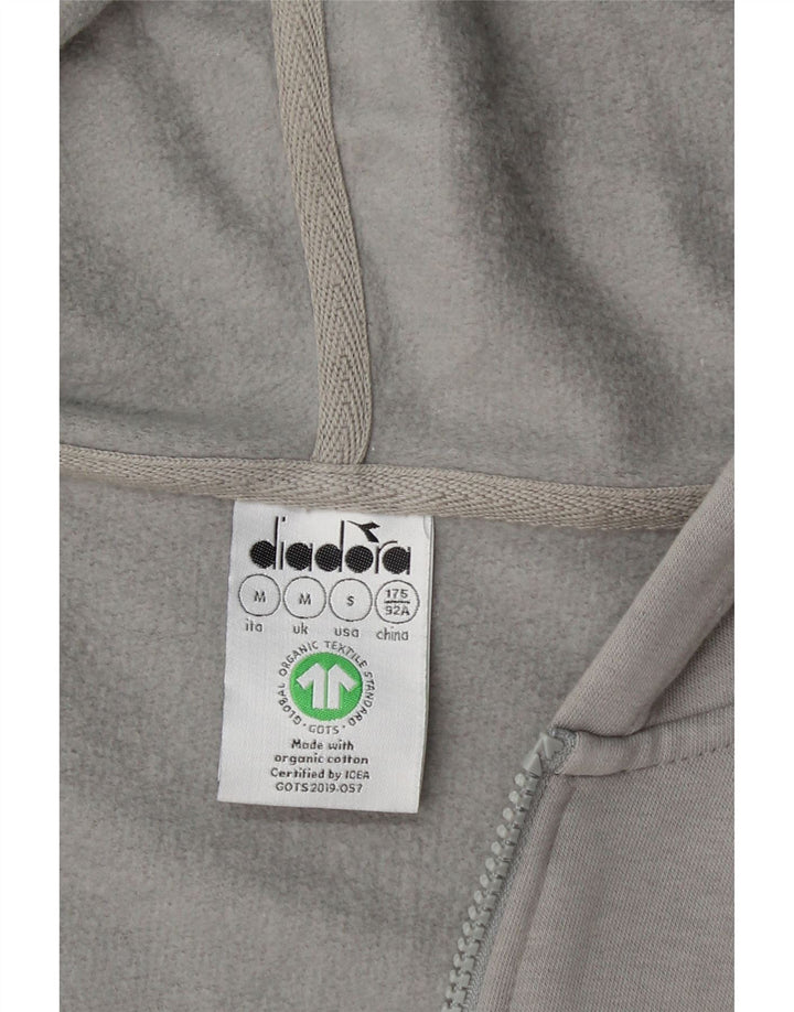 DIADORA Mens Zip Hoodie Sweater Medium Grey Vintage Diadora and Second-Hand Diadora from Messina Hembry 