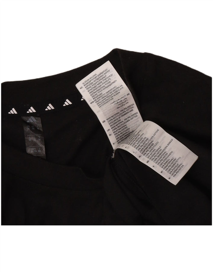 Adidas Herren Grafik T-Shirt Top XL Schwarz Polyester