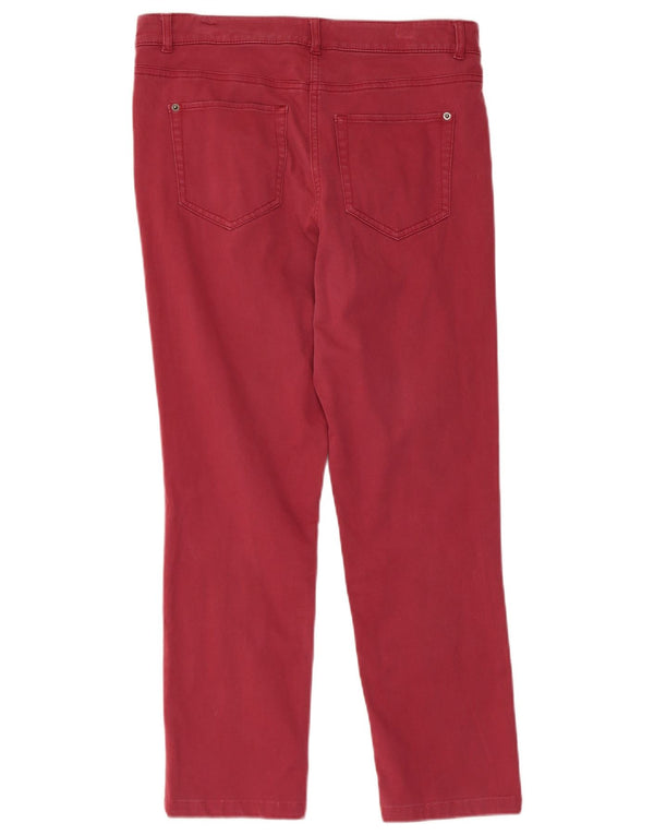 White Stuff Damen Slim Casual Hose UK 10 Small W30 L26 Rote Baumwolle