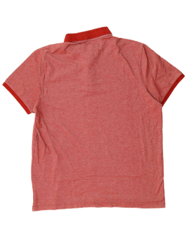 Abercrombie & Fitch Herren Poloshirt XL Rot Polyester