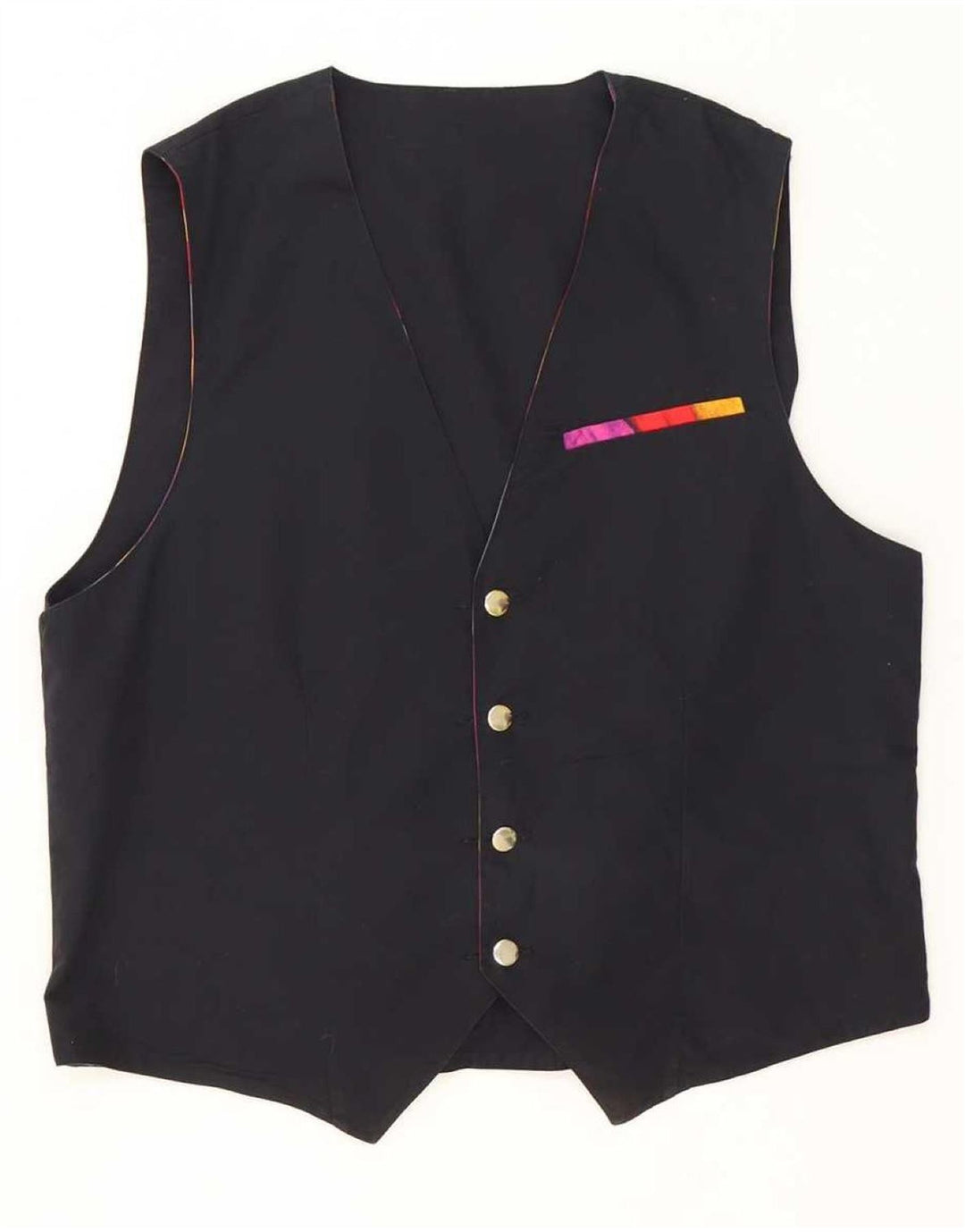 Vintage Herren Wendeweste Medium Mehrfarbig Geometrisch