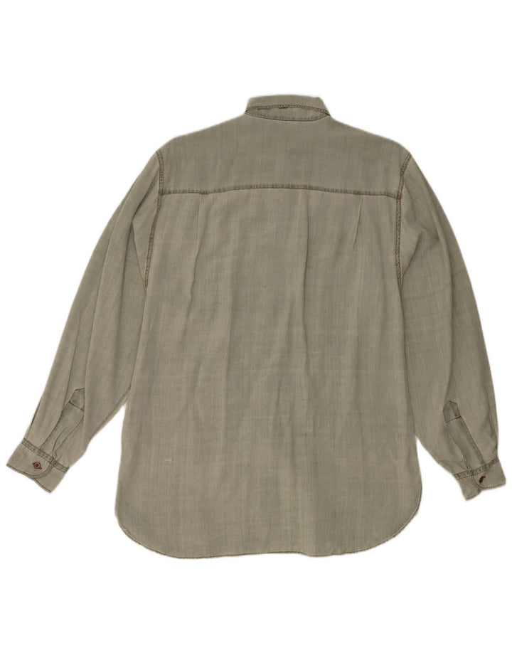 Ball On Damen-Hemd, Größe 38, mittelgrüne Seide