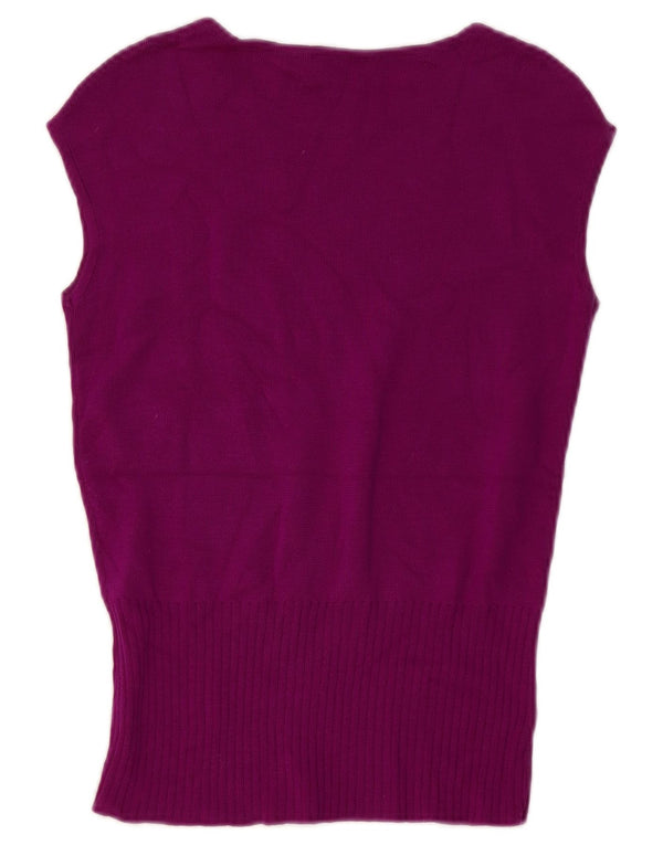 Luisa Spagnoli Damen Weste Tank Top UK 12 Medium Lila
