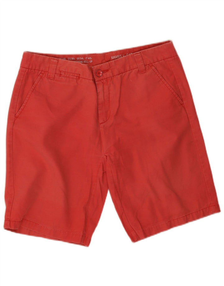 GAP Damen Khakis Chinoshorts UK 8 Small W32 Rot