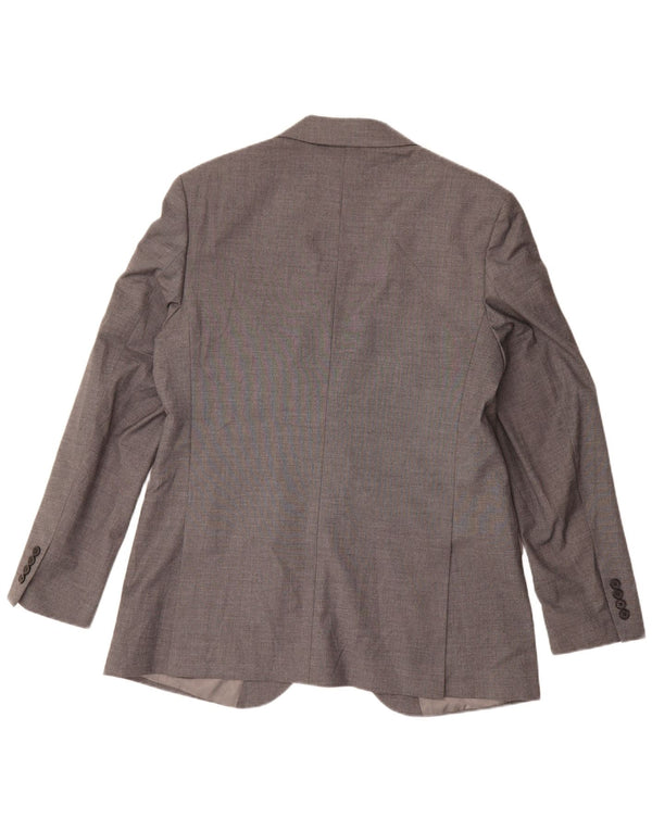 Marks & Spencer Herren-Blazer mit 2 Knöpfen, UK 44, XL, grau, Polyester