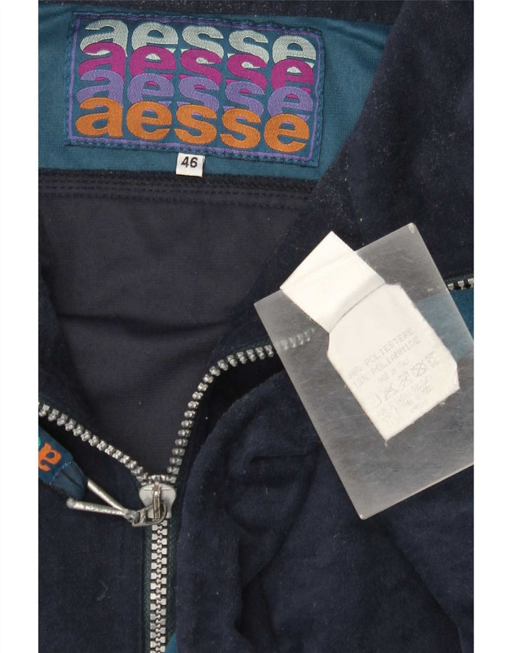 Aesse Damen-Trainingsanzug, IT 46, Größe S, Marineblau, Farbblock-Sport