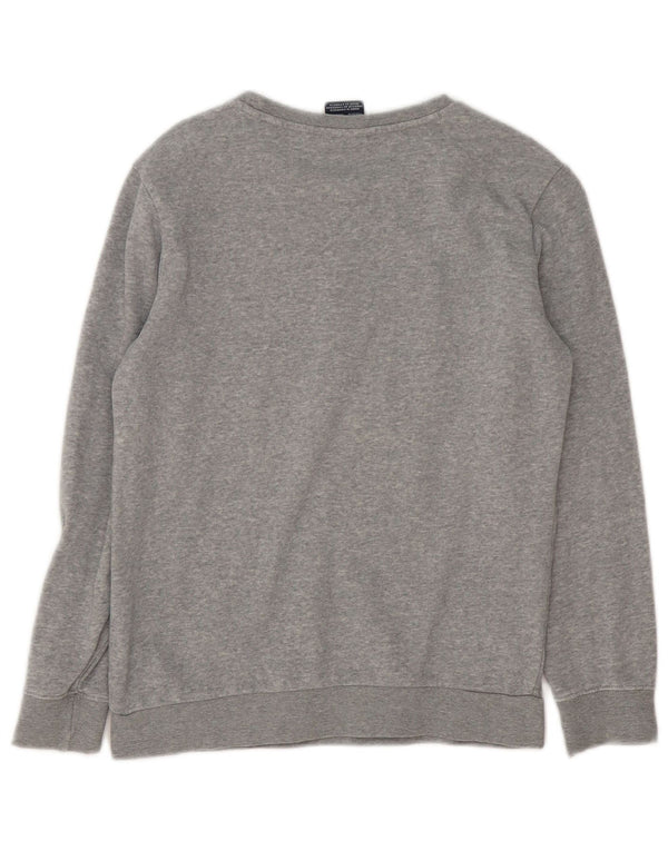 Champion Sweatshirt-Pullover mit Grafik für Jungen, 11–12 Jahre, Größe L, Grau meliert