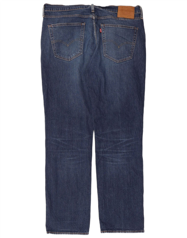 LEVI'S Herren 514 Straight Jeans W36 L32 Blaue Baumwolle