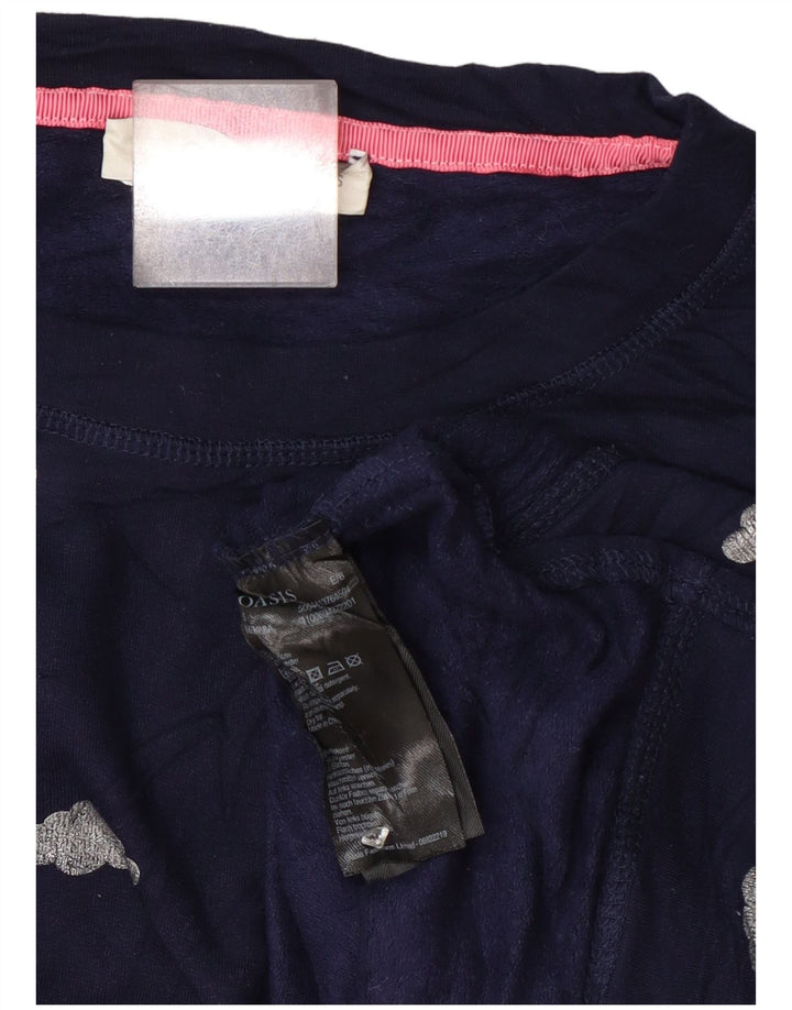 Oasis Damen-Sweatshirt mit Grafik, übergroß, Gr. 10, Marineblau