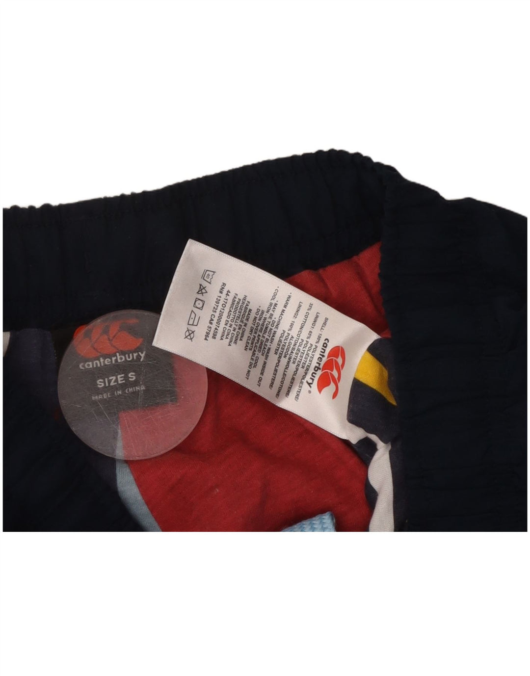 CANTERBURY Herren-Trainingshose mit Grafik, Größe S, marineblaues Polyester