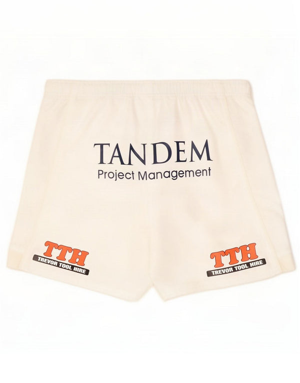 Canterbury Herren Graphic Sport Shorts UK 42 Large Off White Polyester