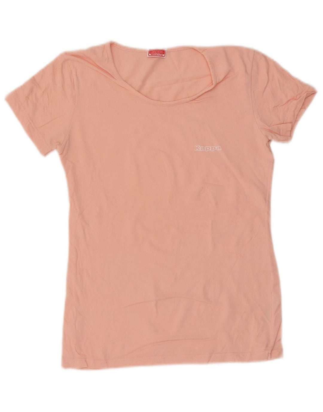 Kappa Damen T-Shirt Top UK 12 Mittelrosa Baumwolle
