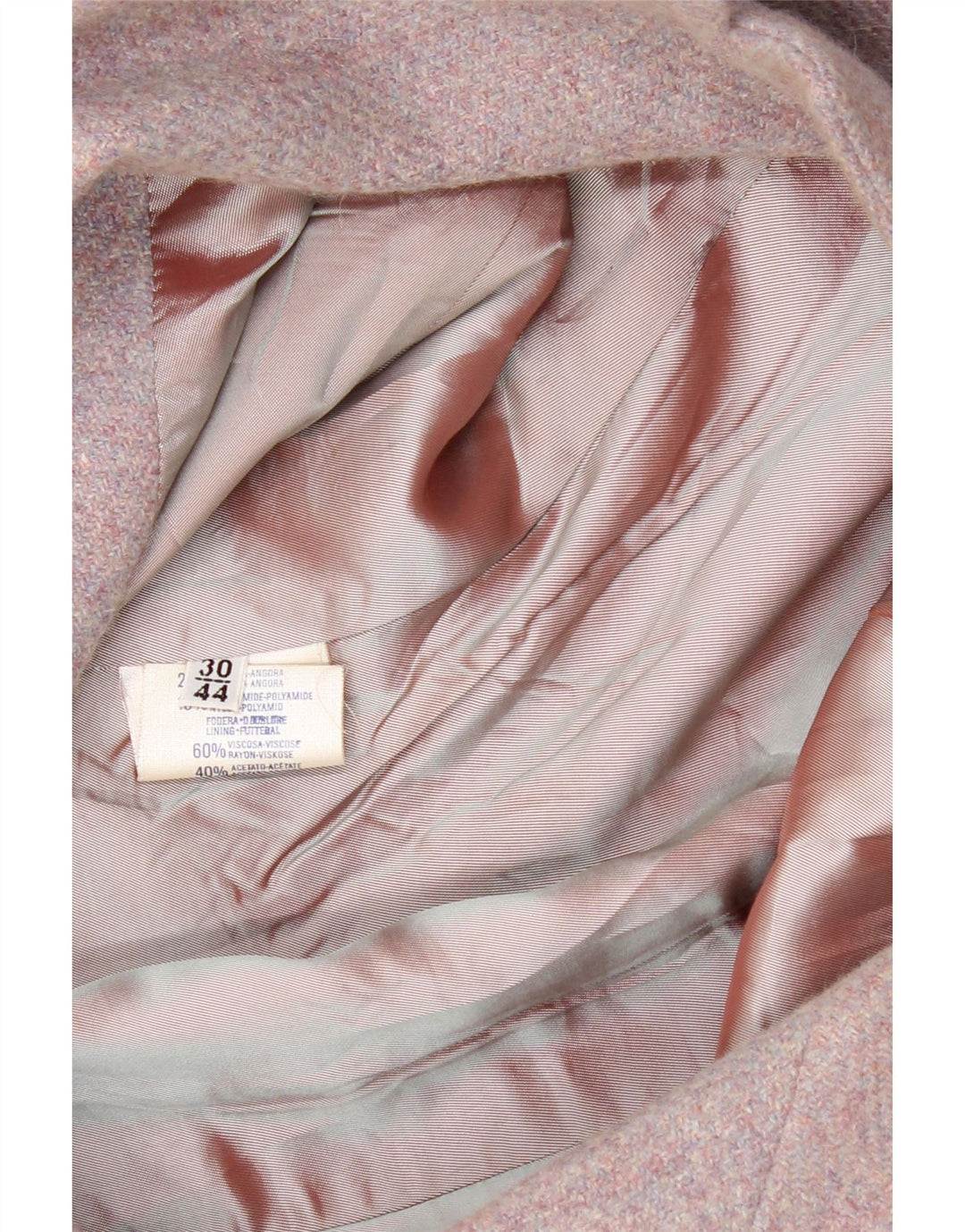 TRUSSARDI Womens 1 Button Blazer Jacket IT 44 Medium  Pink Wool Vintage Trussardi and Second-Hand Trussardi from Messina Hembry 