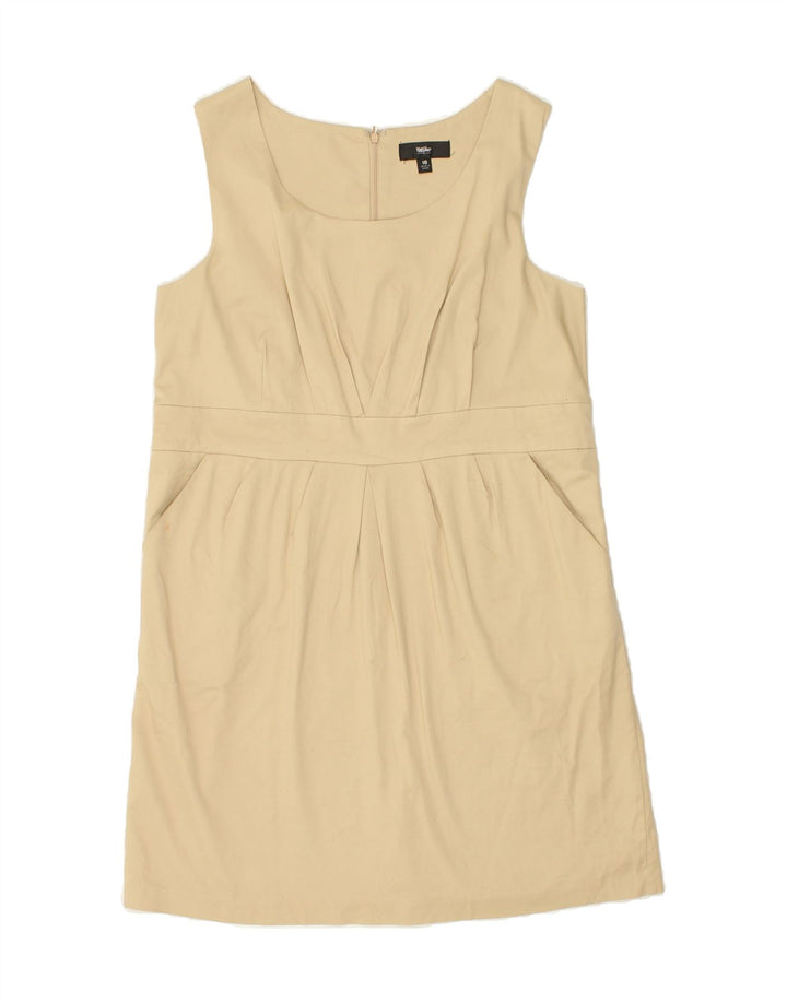 MOSSIMO Womens Sleeveless Shift Dress UK 18 XL Beige Cotton Vintage Mossimo and Second-Hand Mossimo from Messina Hembry 